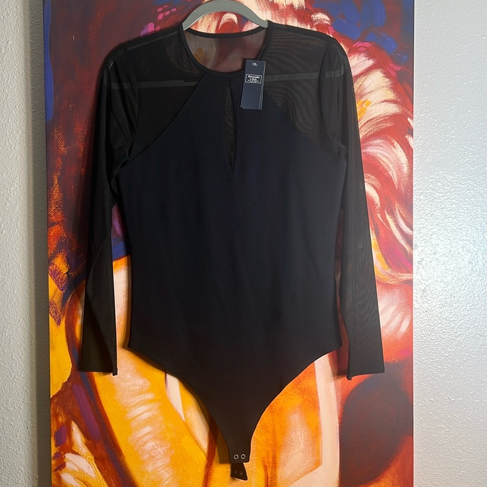Sexy Abercrombie & Fitch black bodysuit.